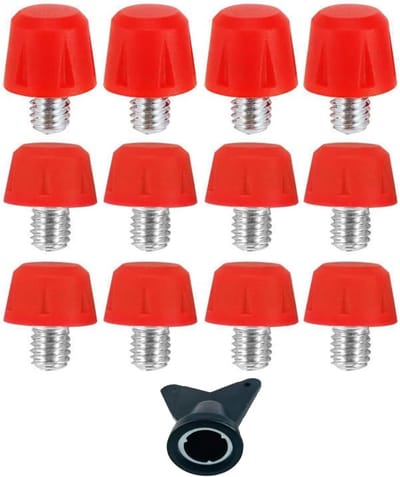 Voetbalnoppen Set - Vervangende Schroefnoppen - Verbeter Grip - Duurzaam Rubber Metaal - 8mm 10mm - Zwart Blauw Groen Rood