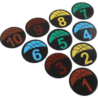 Platte Kegels Markeerpunten Genummerde Vloermarkeerpunten Set Voetbal Basketbal Sporten Snelheid Wendbaarheid blue