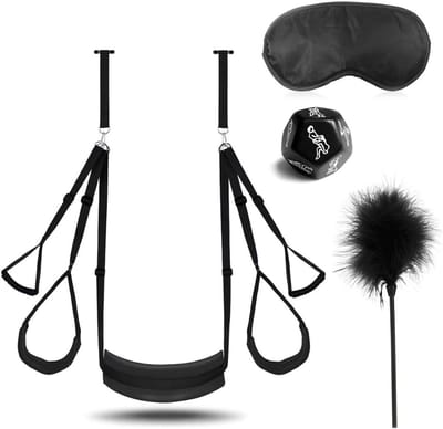 Florixa® Sex Schommel - Sex Stoel - Bondage - Zwart - 34cm x 20cm x 9cm