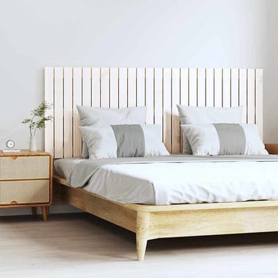 vidaXL - Wandhoofdbord - 159,5x3x60 - cm - massief - grenenhout - wit