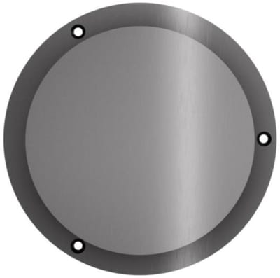 Hotbath &More VGRS015 ventilatierooster rond met schroeven geborsteld gunmetal PVD