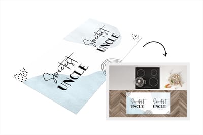 Keukenloper - Loper keuken - Quotes - Oom - Liefde - Uncle - 120x60 cm - Keukenloper vinyl