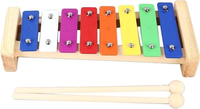 Educatieve Xylofoon - Muziek Instrument - Kinderen Leren Muziek - 8 Kleurrijke Tonen - 28 x 17 x 5 cm
