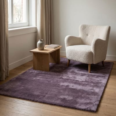 DÉJA Living Vloerkleed 130x190cm - Laagpolig Lila Stof - Civar