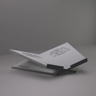 3d-gezellig Boekenstandaard Zeeland - Boekensteun - Boekenhouder - Book Holder - 37*25*10 cm - Grijs - 100% gerecycled PLA (bioplastic)
