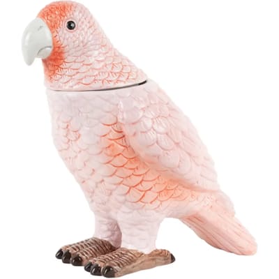 Present Time Voorraadpot Bird - Zachtroze - 22.5x11.8x20.7cm - Scandinavisch