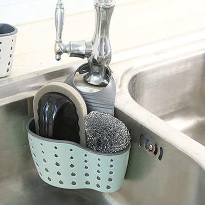 Dailygoods- Sponshouder met Afneembaar Ontwerp - Afvoersysteem - Multifunctioneel - Keuken Organizer - Duurzaam Rubber - Hygiënisch Gebruik