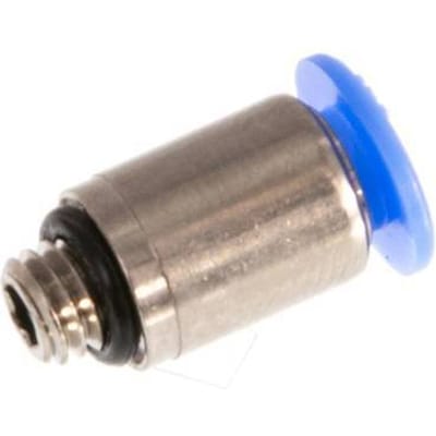 4mm x M 5 Messing/POM Insteekfitting buitendraad Binnenzeskant Compact Ontwerp NBR [5 Stuks]