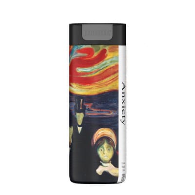 Kambukka Olympus Thermobeker - 500ml - Edvard Munch "Anxiety" - Limited Edition - RVS - 100% Lekvrij - Houdt 10u Warm - Duurzame UV-Print