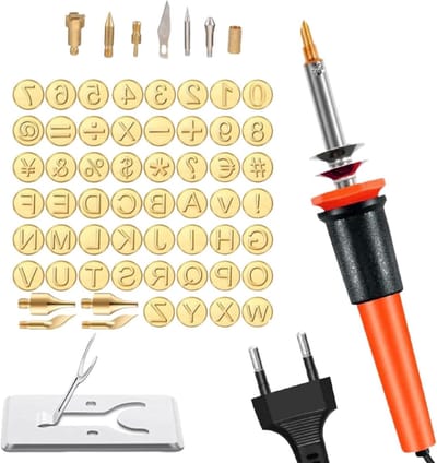 Houtverbranding Gereedschap - Graveerset Hobby - Decoratie Maken - 65 Delige Set - Stabiele Snijkop - Zwart