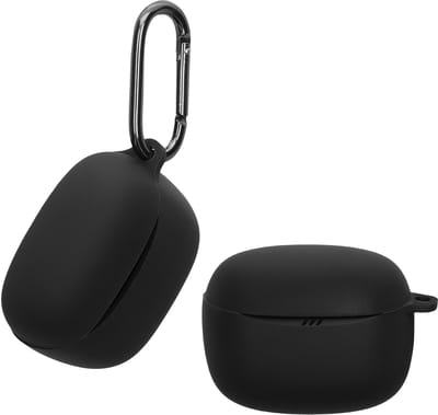 kwmobile Hoes geschikt voor JBL Tune Buds 2 - Siliconen cover voor oordopjes in zwart