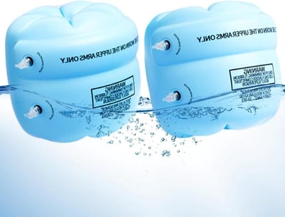 Zwemarmbanden - Zwembandjes drijvers - Watervertrouwen opbouwen - Ergonomisch comfort - 25x20cm - Blauw