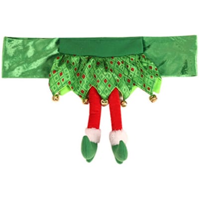 Kerst Stoelrug Hoes Decoratief Zacht Stofdicht Kerst Eetkamerstoel Slipcover voor Thuis