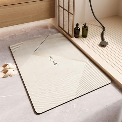 Diatomeeënaarde Vloermat Vuilafstotende Badkamervloermat High-end Sneldrogende Waterabsorberende Pad Badkamer Antislip Pad Onderhoudsvriendelijke Voetmat 40 * 60Cm