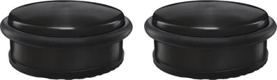 Protect-it Deurstopper/deurbuffer - 2x - D100 x H45mm - 1,15kg - zwart - premium - zonder montage