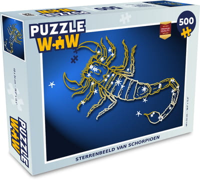 Puzzel Sterrenbeeld - Schorpioen - Sterren - Legpuzzel - Puzzel 500 stukjes