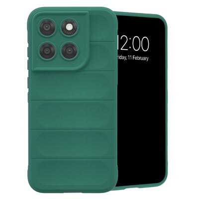 imoshion Hoesje - Geschikt voor Motorola Moto G77 - EasyGrip Backcover - Donkergroen
