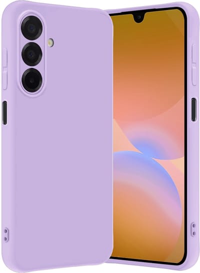 Hoes - Geschikt voor Samsung Galaxy A26 - Sterk & Shockproof - Hoesje Cover - Siliconen Case - Lila