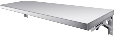 Opvouwbare Wandplank - Klaptafel Keukenrek - Ruimte Besparen - Roestvrij Staal - 110x40cm - Zilver