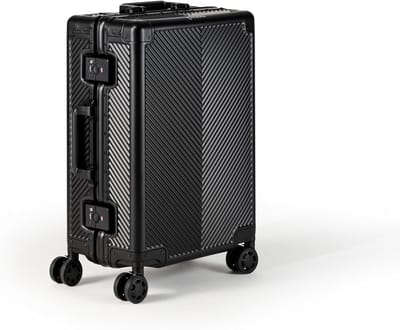 Reiskoffer Aluminium - Handbagage Trolley - Veilig Reizen - TSA Slot - 57x41x24cm - Roze