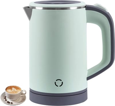 Waterkoker - Mini - 800 ML - Reiswaterkoker - 5 minuten Snel Koken - Draagbare Waterkoker - Groen