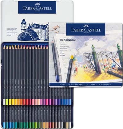 Faber-Castell Goldfaber kleurpotloden - blik 48 stuks - FC-114748