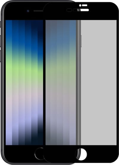 Screenprotector - Geschikt voor Apple iPhone SE (2022) - Privacy Filter - Gehard Glas - Beschermglas - Tempered Glass - Screen Protector