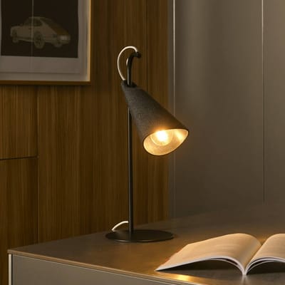 OSRAM DECOR Bel tafellamp E27 Zwart, tafellamp, Metaal, PCR, met FLEXIBELE verstelbare lampenkap