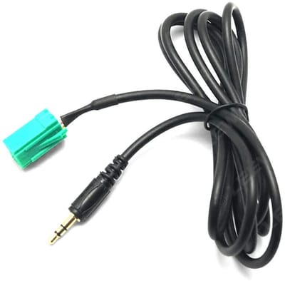 Dailygoody - AUX-kabel voor auto-audio - 3,5 mm audio-aansluiting - 1,5 m lengte - MP3 aux-ingangsadapter - Geschikt voor auto audio - Ideaal voor ond...