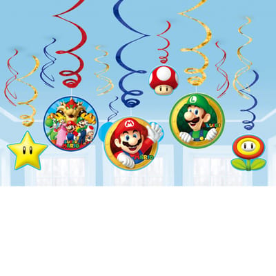 Hangdecoratie Mario Bros - Super mario feest
