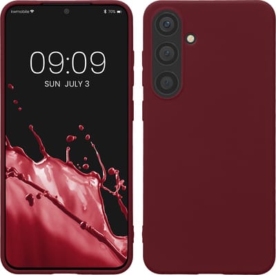 kwmobile telefoonhoesje geschikt voor Samsung Galaxy S24 Plus - Hoesje voor smartphone - Back cover in bordeaux-violet
