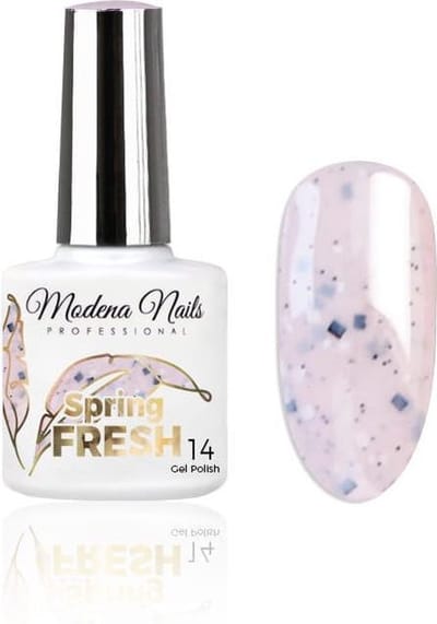 Modena Nails UV/LED Gellak – Spring Fresh #14 - Nude, Roze - Glanzend - Gel nagellak - Gel nagellak