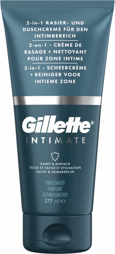 Gillette Intimate 2-In-1 Scheercrème & Reiniger - 6 x 177 ml - Voordeelverpakking