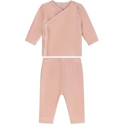 Prénatal baby pyjama rib velour Powder Pink 50 dames