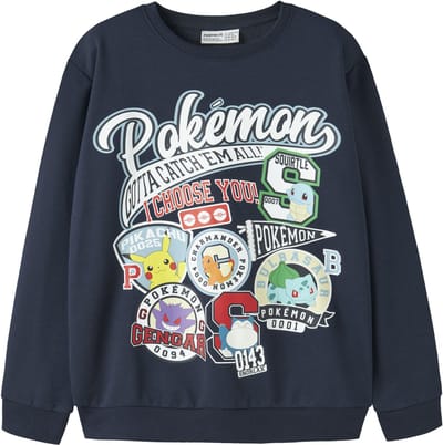 NAME IT - NKMJIM POKEMON NREG SWE WH BRU NOOS SKY - Jongens - Sweaters