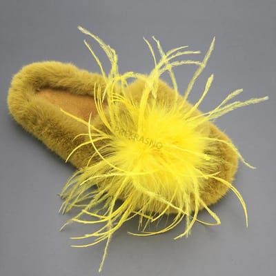 Struisvogelveren broche voor kleding vrouwen veren pin broche sieraden haaraccessoires hoofddeksels broche schoen veer mode luxe yellow