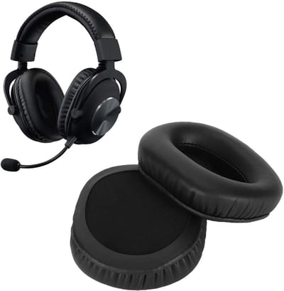 Allecto - Vervangende Oorkussens - Gaming-hoofdtelefoon - Zacht en comfortabel - Extra dikte - Eiwitleer - Geheugenschuim - Geschikt voor G Pro X