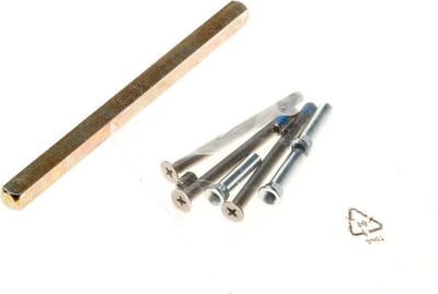 FSB bevestigingsset t.b.v. langschilden ASL krukstift + boutjes deurdikte 59 - 78mm