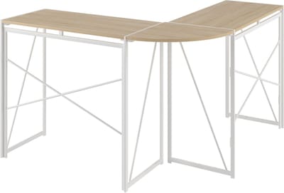 L Vormig computerbureau - modern hoekbureau - pc laptop tafel - werkstation - 119,5x38x75cm - ruimtebesparend - voor thuiskantoor zwart