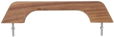 Dailygoods- Houten Leuning 12 Inch - Ergonomische Armleuning - Weerbestendig - Teak Houten - Boot/RV Accessoire - Unieke Esthetische Aantrekkingskracht - Bootleuning