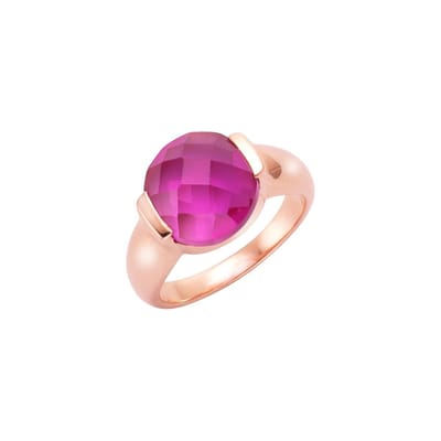 Jamelli Dames Dames ring 925 sterling zilver 1 Quartz 54 Roos 32011776