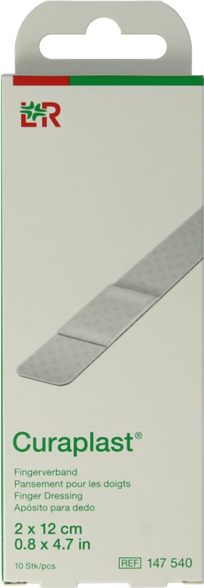 Curaplast Sensitive vingerpleister 2x12cm 10 Stuks