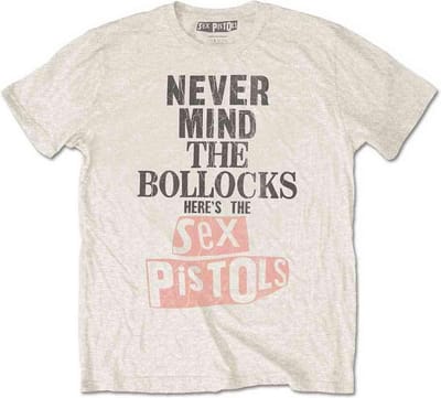 Sex Pistols - Bollocks Distressed Heren T-shirt - 2XL - Creme