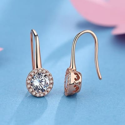Dolid 14k Roségouden Oorbellen Voor Vrouwen Peridoot Natuurlijke Topaas Knopoorbel Brincos Bizuteria Van Sieraden Kolczyki Orecchini Meisjes