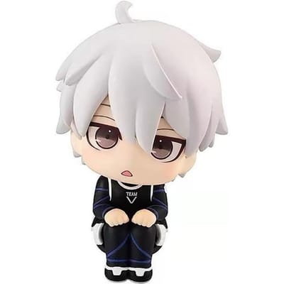 Nieuwe 10cm Blue Lock Anime Figuur Kijk Omhoog Isagi Yoichi/Nagi Seishiro Actiemodel Bachira Meguru Verzameling Decoratiemodel Poppen Speelgoed white