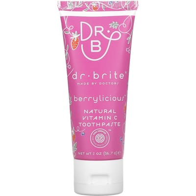 Dr. Brite, Natural Vitamin C Toothpaste, Berrylicious, 56.7G(2Oz) pink