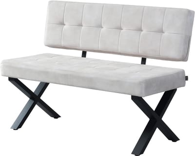 Industriële Stijl Bench met Metalen Frame voor Eetkamer of Hal