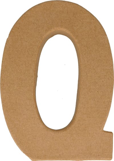 Artemio letter Q papier-maché 15 cm