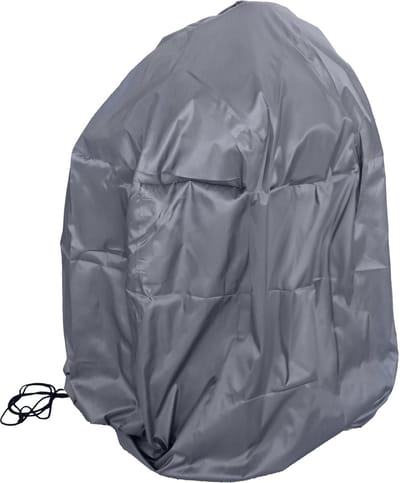 Waterdichte Barbecuehoes Rond – Ø93 x 90 cm – Sterke BBQ Beschermhoes van Weerbestendig Polyester – UV-bestendig, Ademend & Met Trekkoord – Geschikt voor Rond BBQ & Kamado – Antraciet