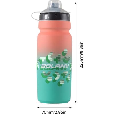 750ml Fiets Drinkfles Brede Opening Ontwerp Knijp Waterfles Buitenactiviteit Fiets Waterkoker BPA-vrij Lekvrij voor Hardlopen Fietsen